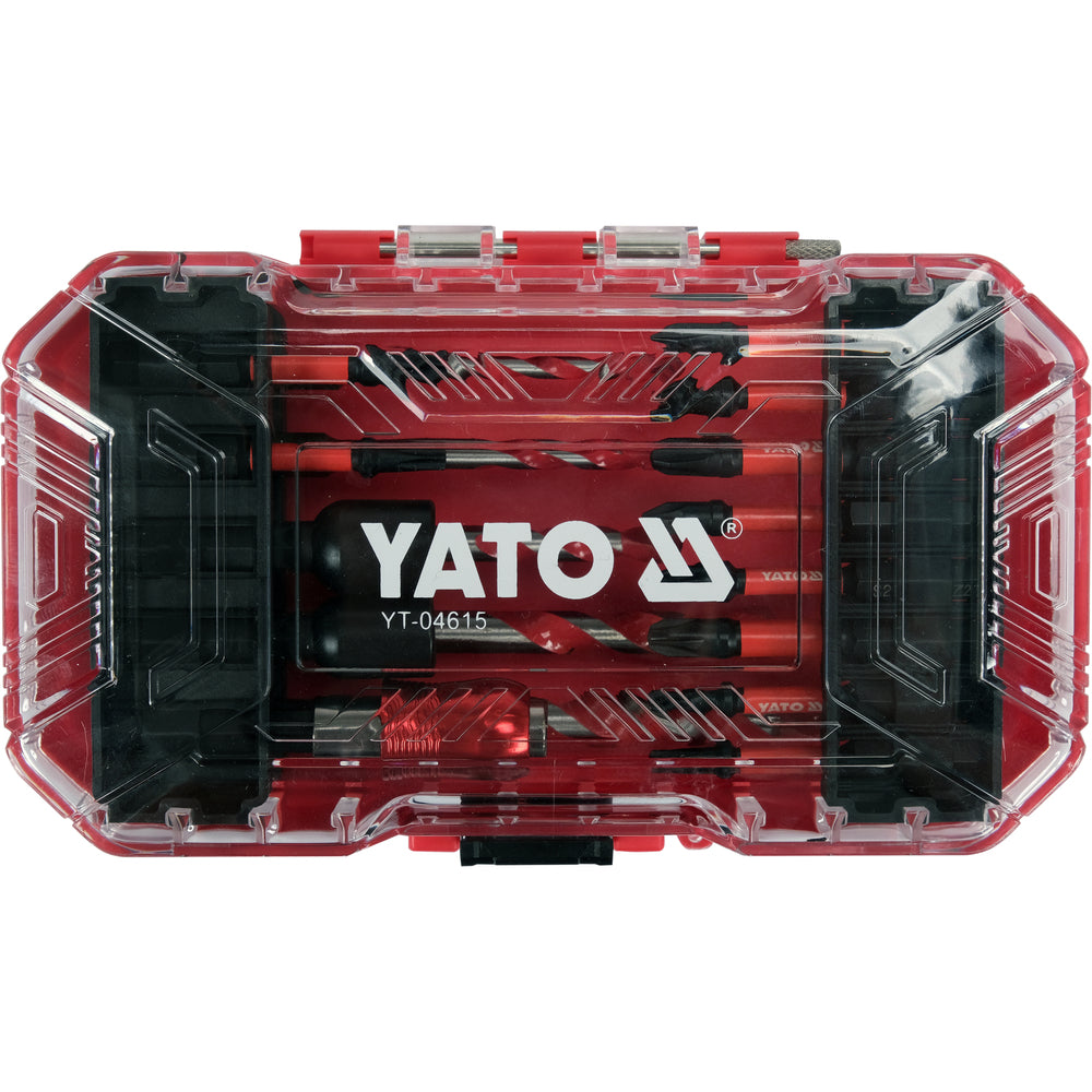 Комплект ударни битове и свредла YATO, 18 части
