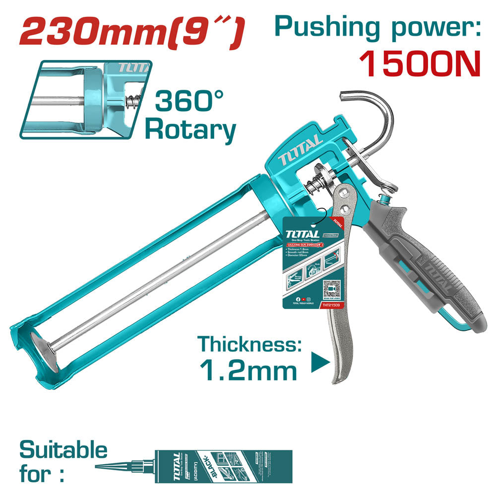 Пистолет за картуш TOTAL Industrial, до 310 ml