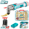 Акумулаторен мултифункционален инструмент TOTAL INDUSTRIAL, 16 V, 2 x 2 Ah
