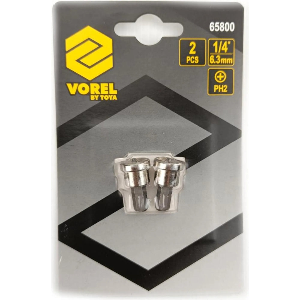 Бит за гипсокартон VOREL, PH 2 x 25, 2 бр.
