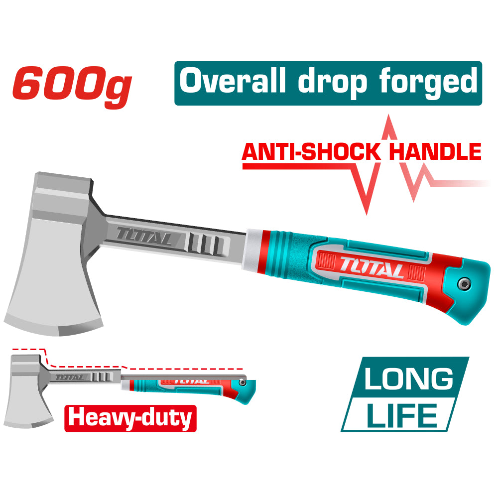 Брадва TOTAL INDUSTRIAL, Anti-Shock дръжка, 0.600 кг