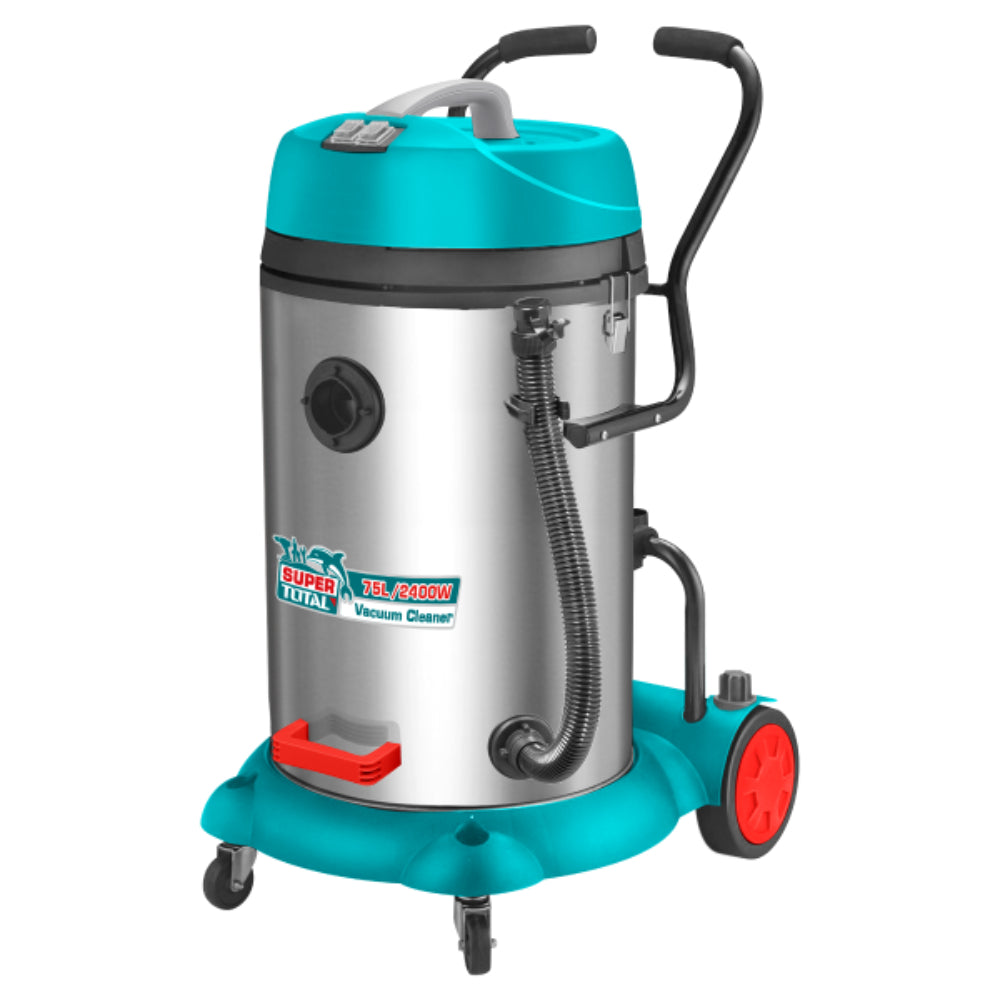 Прахосмукачка за сухо/мокро почистване TOTAL INDUSTRIAL, 2400 W, 75 L