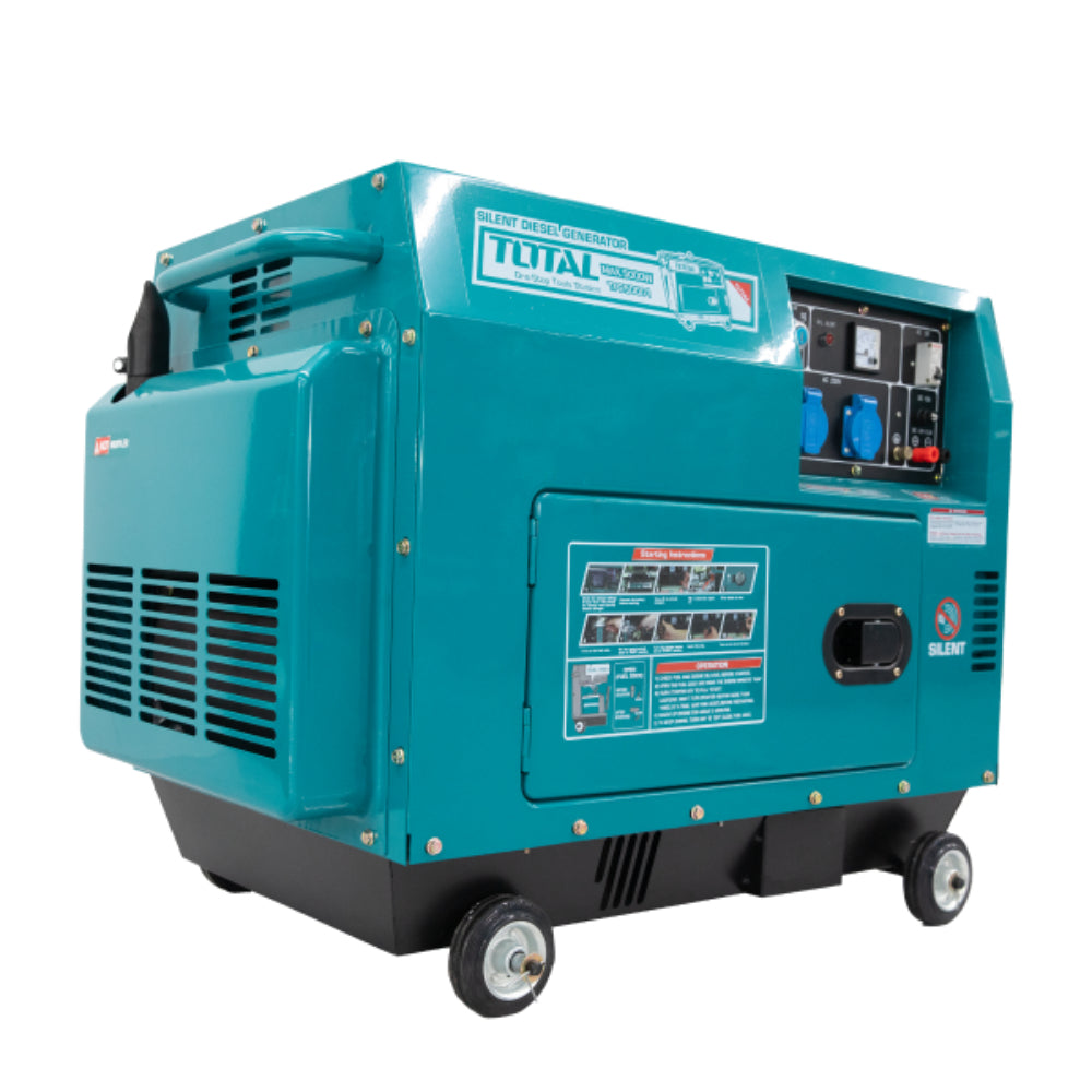 Дизелов безшумен трифазен генератор TOTAL, AVR, 5 kW
