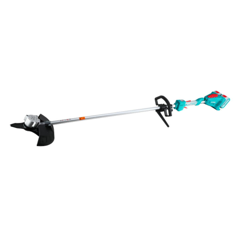 Акумулаторен тример за трева и храсти TOTAL INDUSTRIAL, 2 х 20 V, 2 x 4 Ah