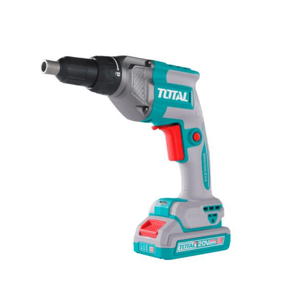 Акумулаторен винтоверт за гипсокартон TOTAL INDUSTRIAL, 20 V, 1 x 2 Ah