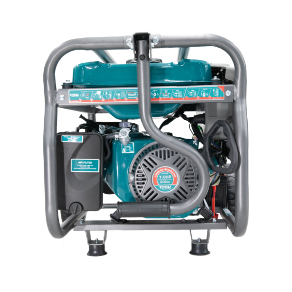 Бензинов генератор с дръжка и колела TOTAL Industrial, 3.5 kW