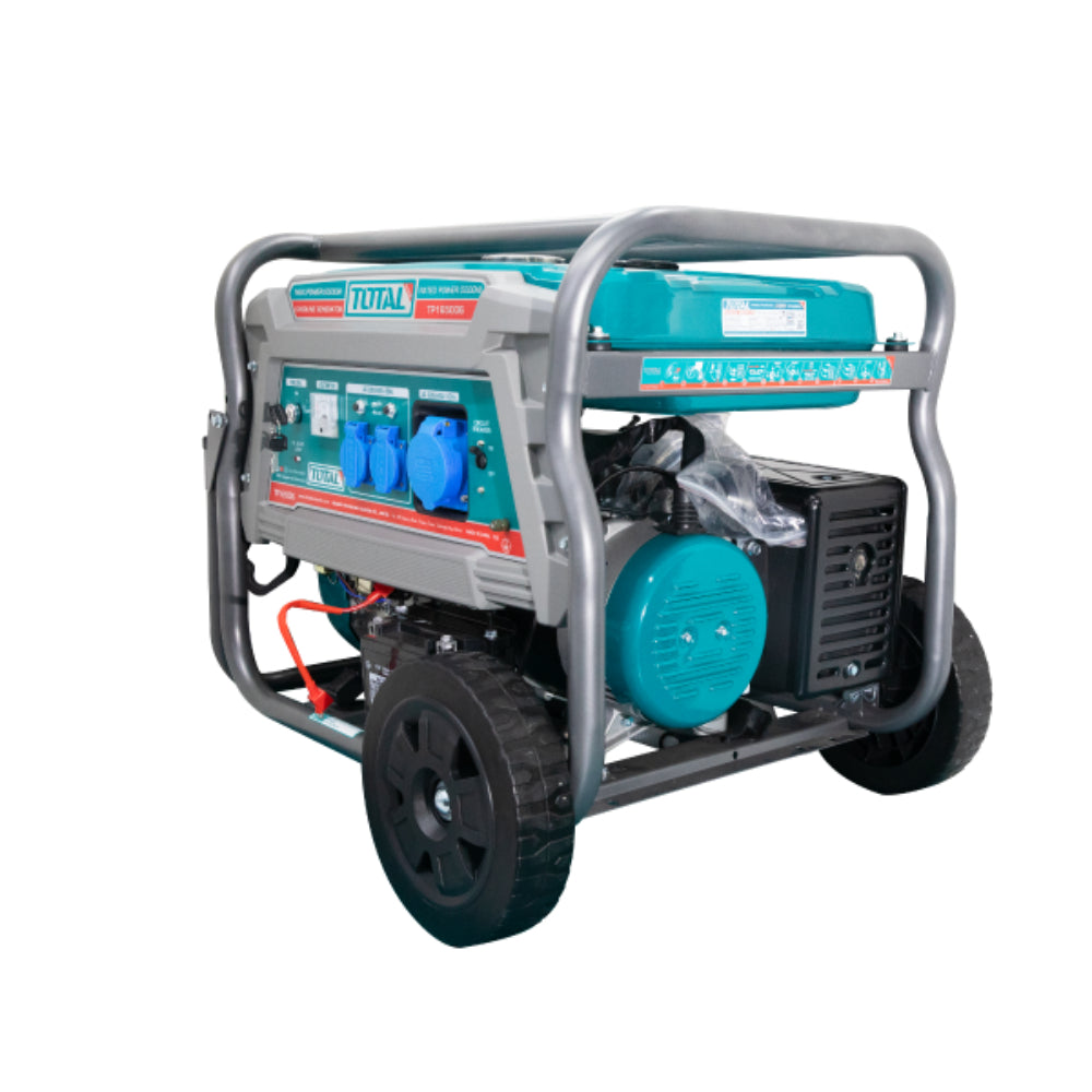 Бензинов генератор с дръжка и колела TOTAL Industrial, 6.5 kW