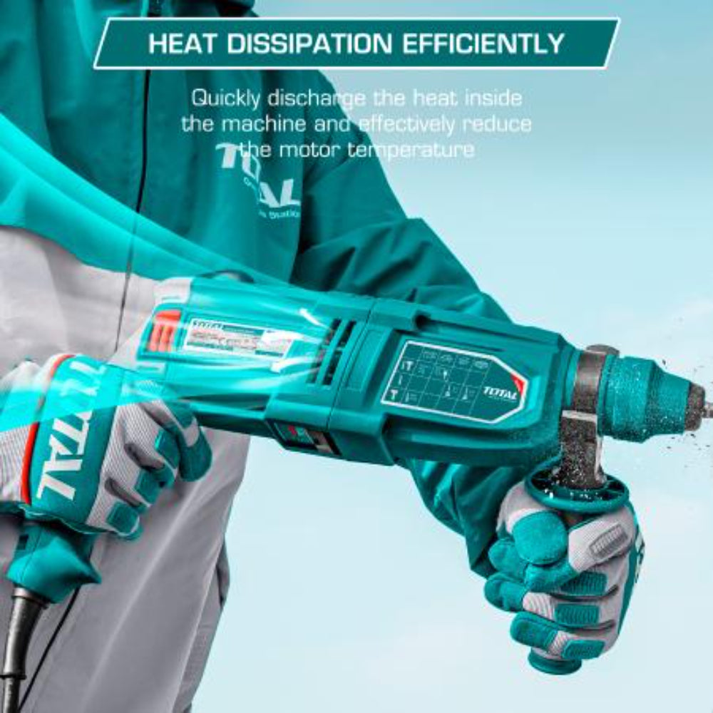 Електрически перфоратор TOTAL, куфар, SDS+, 800 W