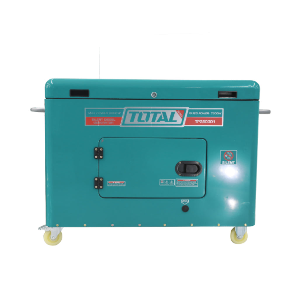 Дизелов безшумен монофазен генератор TOTAL, AVR, 8 kW