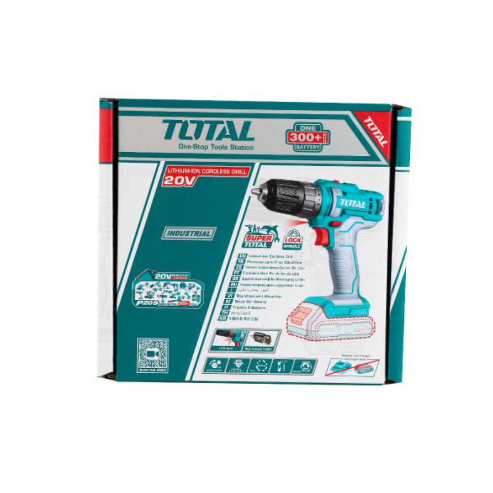 Акумулаторен винтоверт TOTAL INDUSTRIAL, 20 V, 45 Nm, без батерия