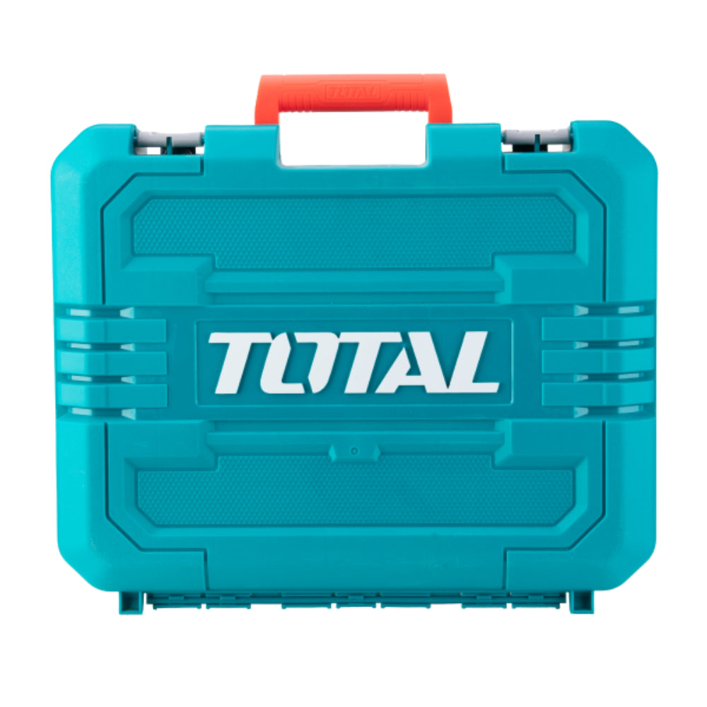 Пистолет за горещ въздух TOTAL INDUSTRIAL, 2000 W, LCD, 50-600°C, куфар с аксесоари