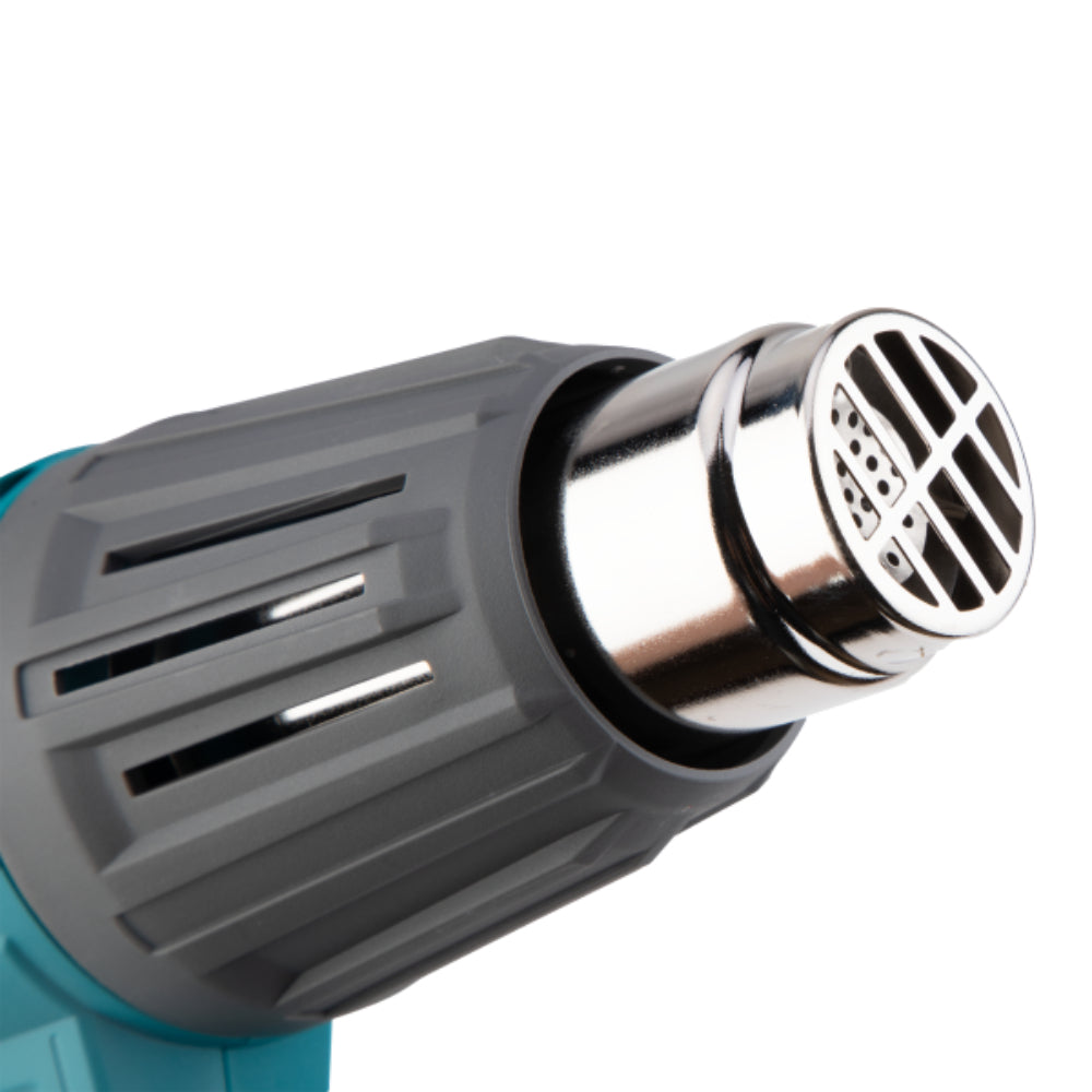 Пистолет за горещ въздух TOTAL INDUSTRIAL, 2000 W, LCD, 50-600°C, куфар с аксесоари