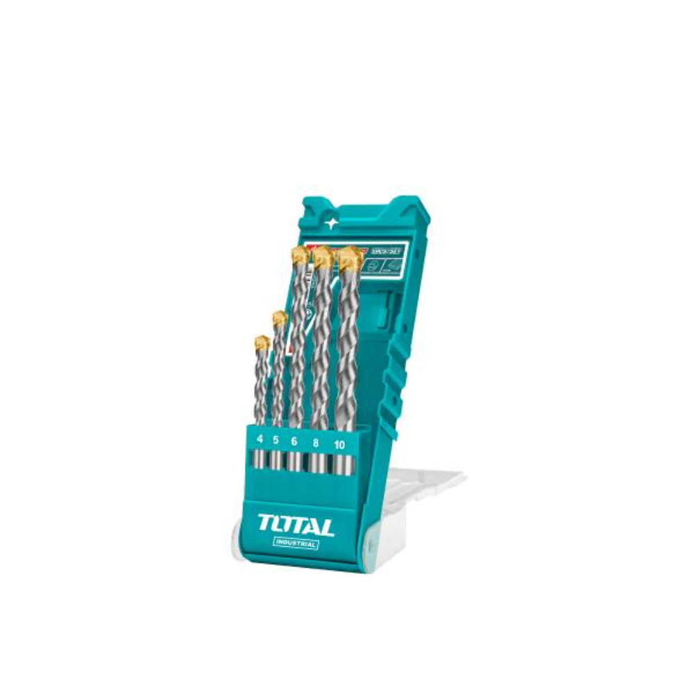 Комплект свредла за бетон TOTAL Industrial, 5 бр., Ø4 - Ø10 mm
