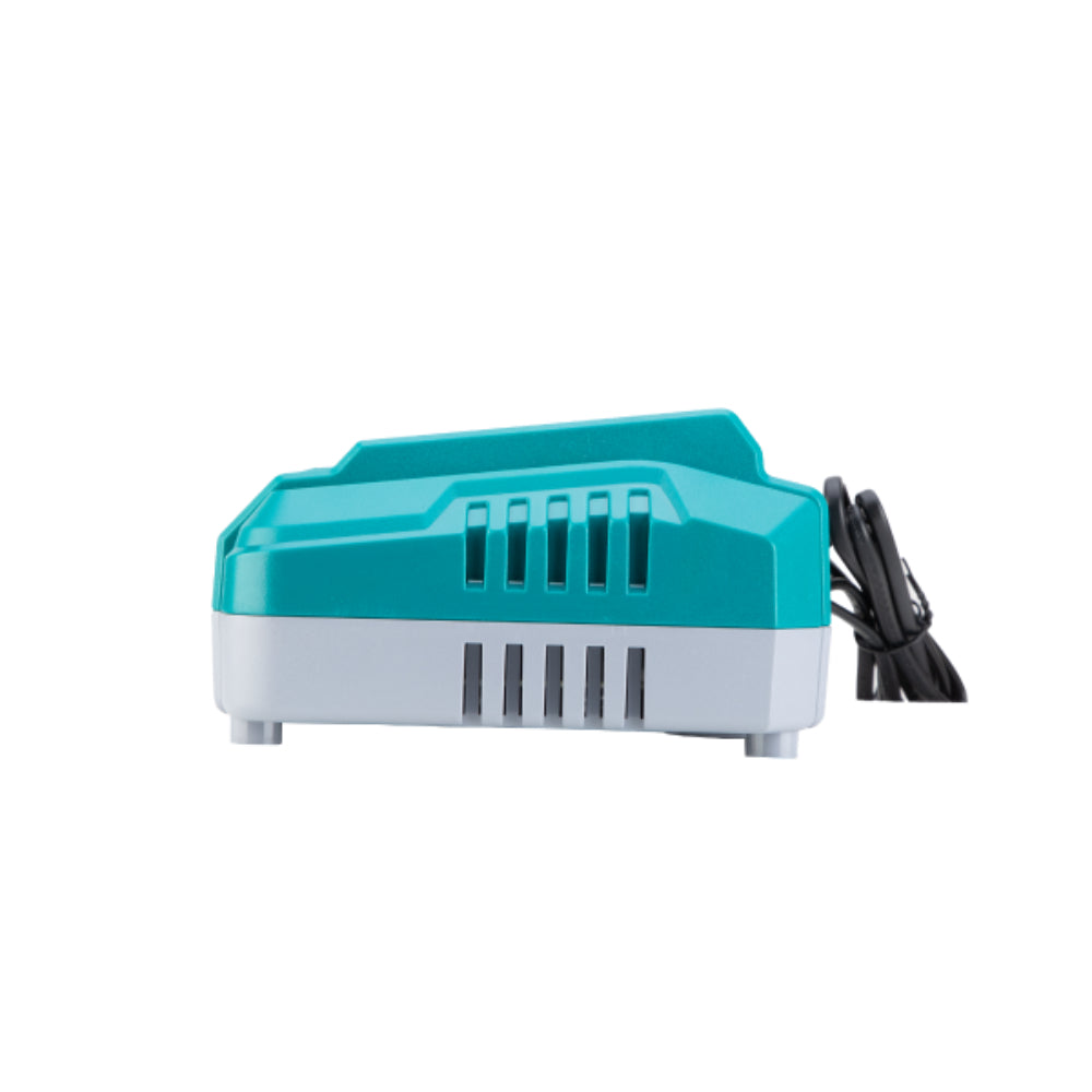 Двойно зарядно за Li-Ion батерии TOTAL Industrial, 20 V, 4 А