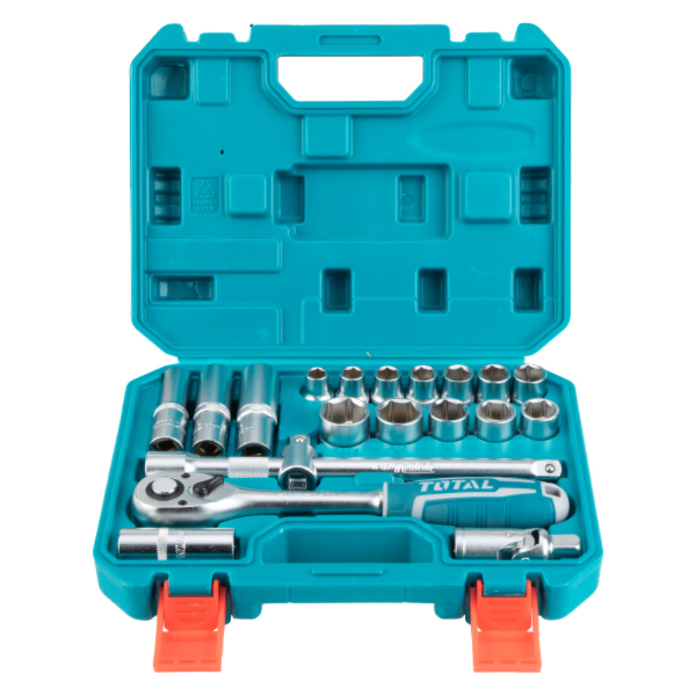 Комплект тресчотка и вложки TOTAL INDUSTRIAL, 1/2", 20 части