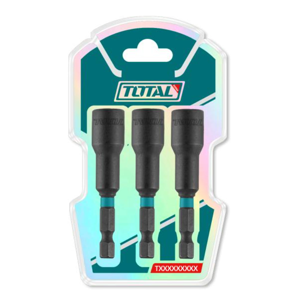 Комплект ударни магнитни вложки TOTAL, 1/4", 3 броя
