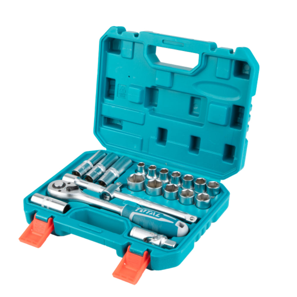 Комплект тресчотка и вложки TOTAL INDUSTRIAL, 1/2", 20 части