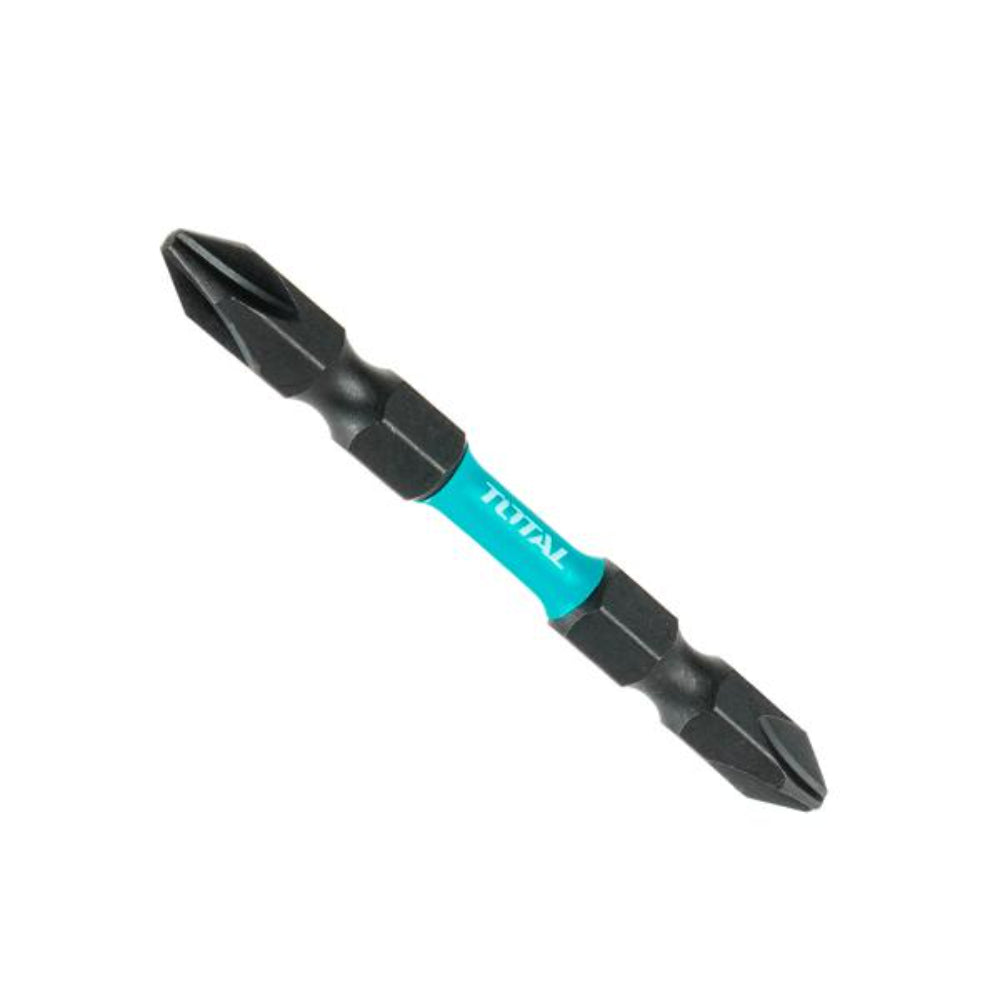 Комплект битове TOTAL Industrial, Impact, PH2 + PH2 x 65 мм, 10 части