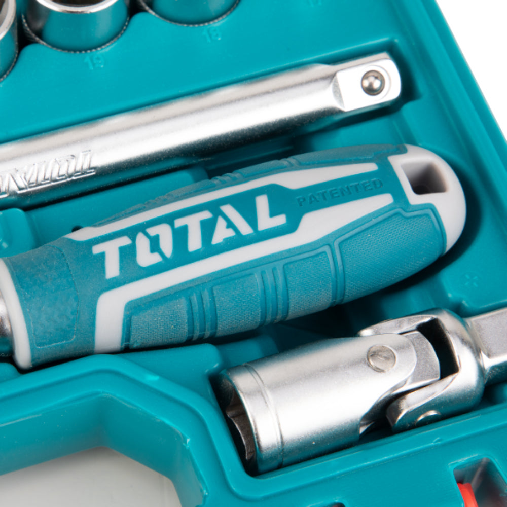 Комплект тресчотка и вложки TOTAL INDUSTRIAL, 1/2", 20 части