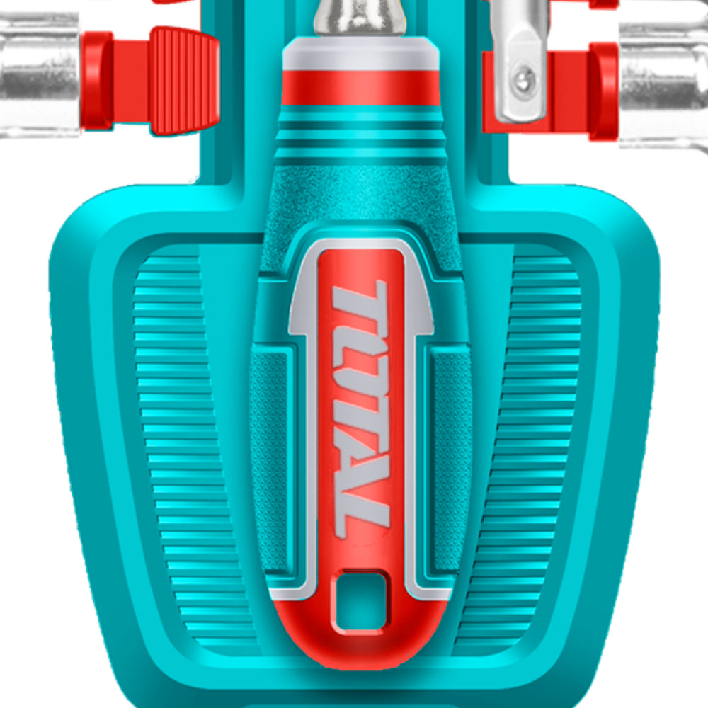 Комплeкт тресчотка и вложки TOTAL INDUSTRIAL, 3/8", 12 части