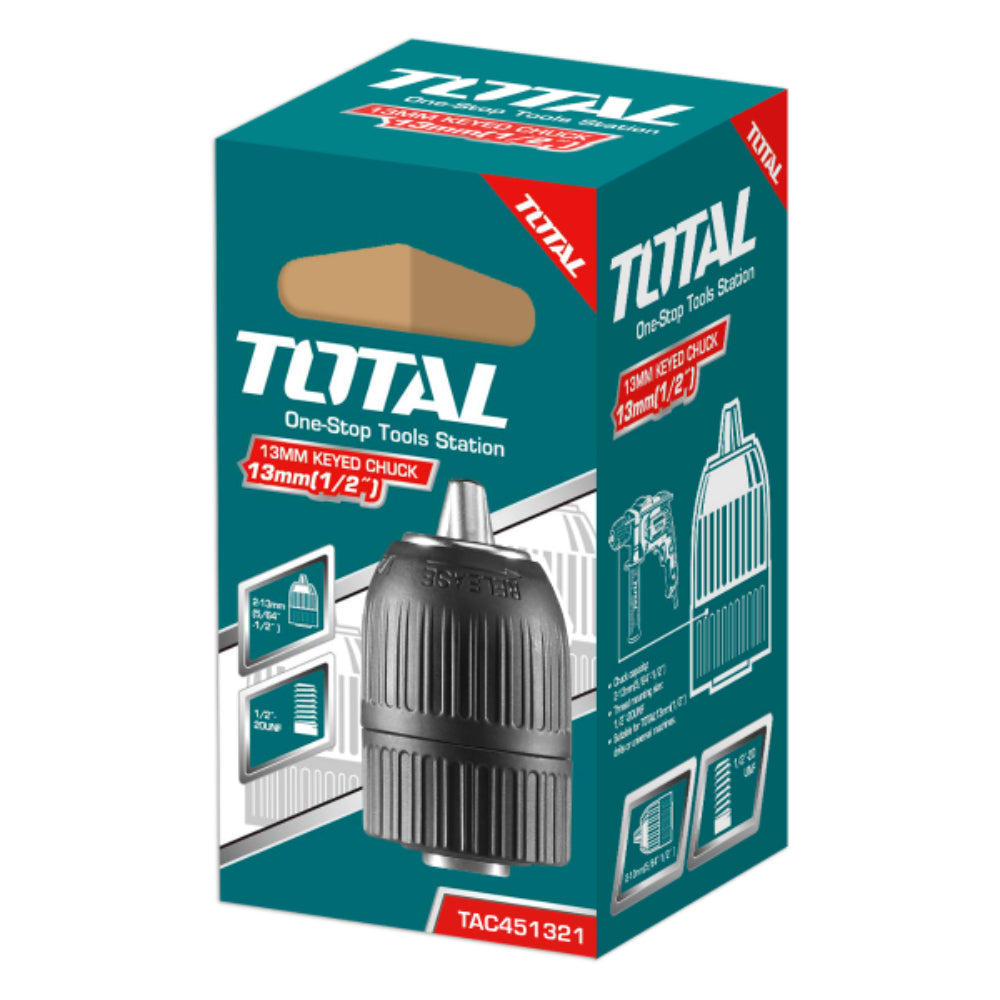 Патронник за бормашина TOTAL, 2 - 13 мм, 1/2 UNF