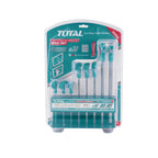 Комплект Т-образни шестограмни ключове TOTAL Industrial, SW 2 - 10, 8 части