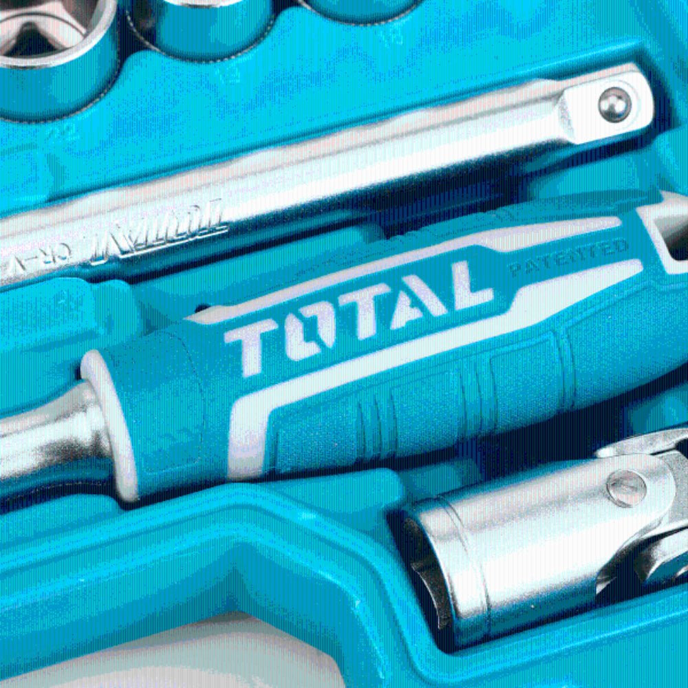 Комплект тресчотка и вложки TOTAL INDUSTRIAL, 1/2", 20 части