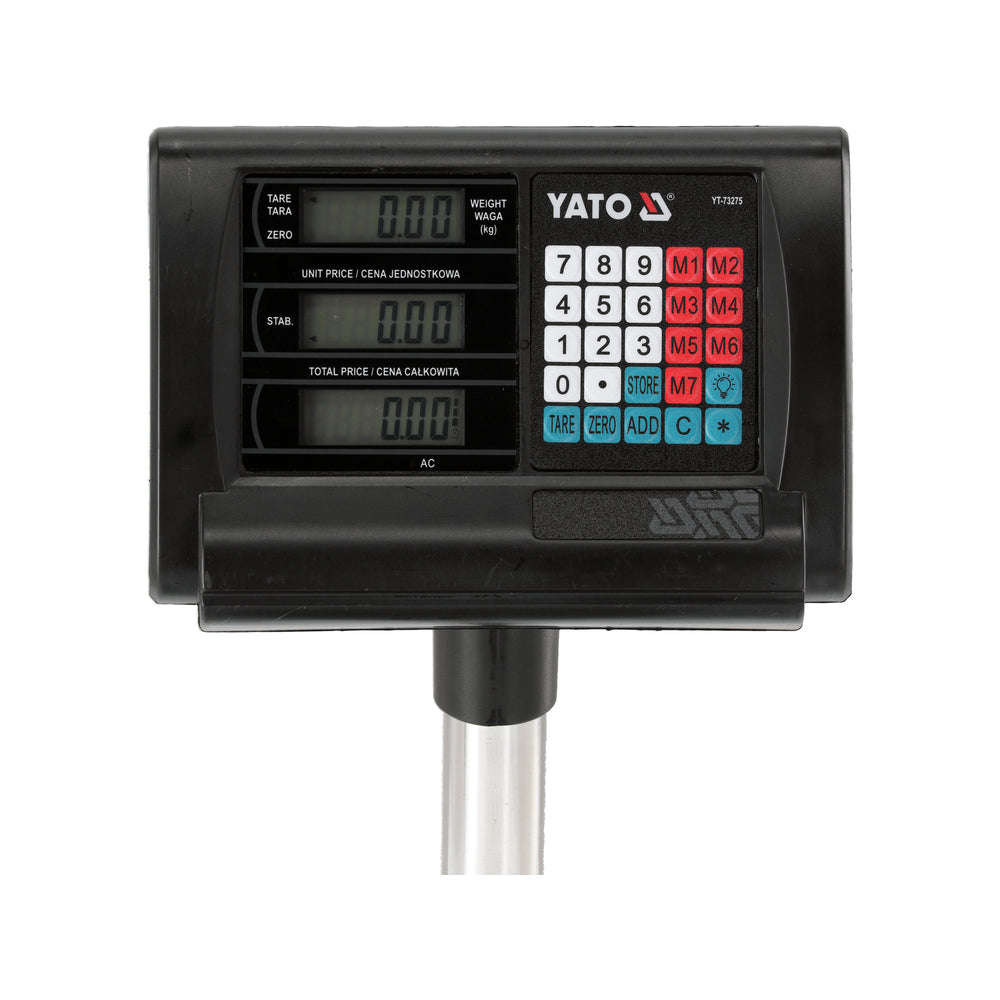 Електронна платформена везна YATO, 100 кг / 20 г