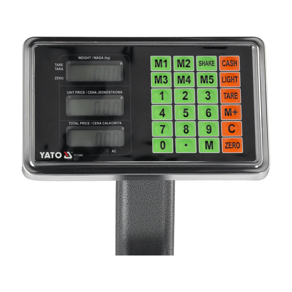 Електронна платформена везна YATO, 150 кг / 50 г