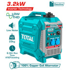 Инверторен бензинов генератор TOTAL INDUSTRIAL, 3.3 kW