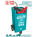 Зарядно за акумулатор + стартов ток TOTAL, 12 / 24 V, 70 - 300 Ah