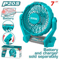 Акумулаторен вентилатор TOTAL, 20 V, 7", без батерия