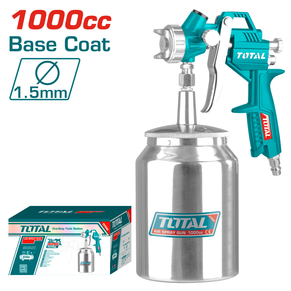 Пистолет за боядисване TOTAL, 1000 ml, 3 - 4 bar