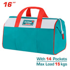 Чанта за инструменти TOTAL, 14 джоба, 40 см