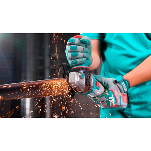 Акумулаторен безчетков ъглошлайф TOTAL TAGLI271532E, 20 V, Ф 115 мм, 2 x 4 Ah