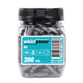 Комплект битове Whirlpower, TX 30 x 25 мм, 200 броя
