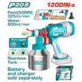 Акумулаторен пистолет за боядисване TOTAL TSGLI20041, 20 V, 800 ml, без батерия