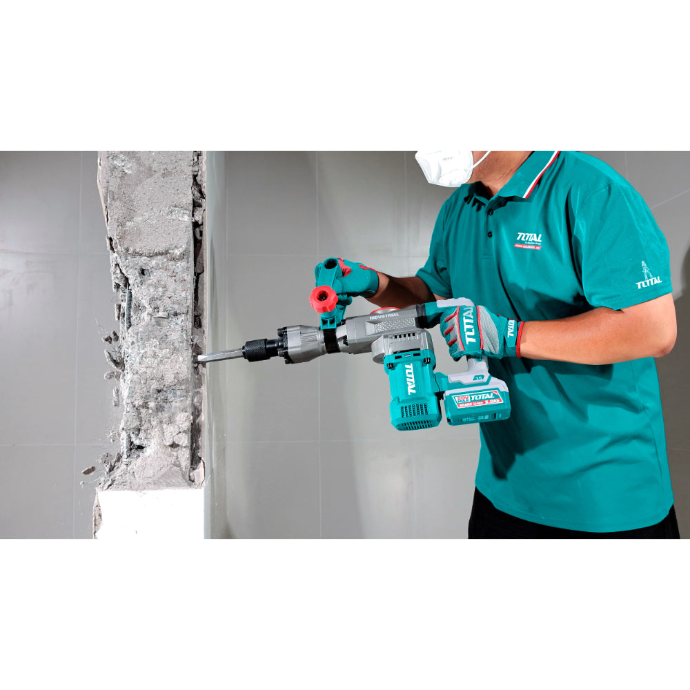 Акумулаторен безчетков къртач TOTAL INDUSTRIAL, 20 V, SDS HEX, без батерия