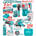 Комплект акумулаторни инструменти TOTAL TOSLI251195E, 20 V, 2 x 5 Ah