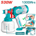 Електрически пистолет за боядисване TOTAL INDUSTRIAL, 530 W, 0.41 L/min