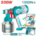 Електрически пистолет за боядисване TOTAL INDUSTRIAL, 530 W, 0.41 L/min