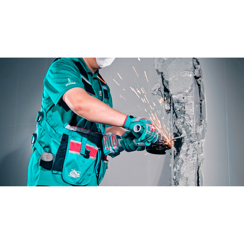 Акумулаторен безчетков ъглошлайф TOTAL TAGLI212027E, 20 V, Ф 125 мм, без батерия