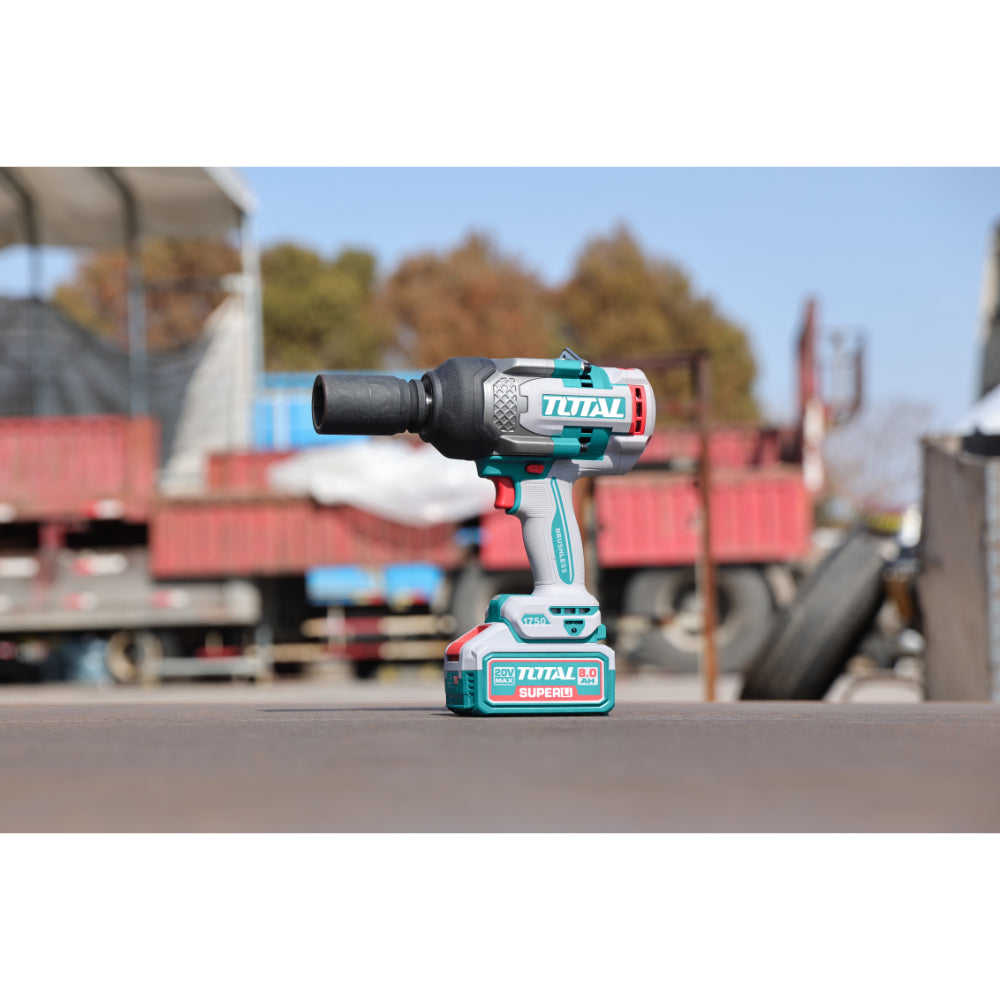Акумулаторен ударен безчетков гайковерт TOTAL INDUSTRIAL, 3/4", 20 V, без батерия