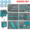Количка с инструменти TOTAL INDUSTRIAL, 356 части