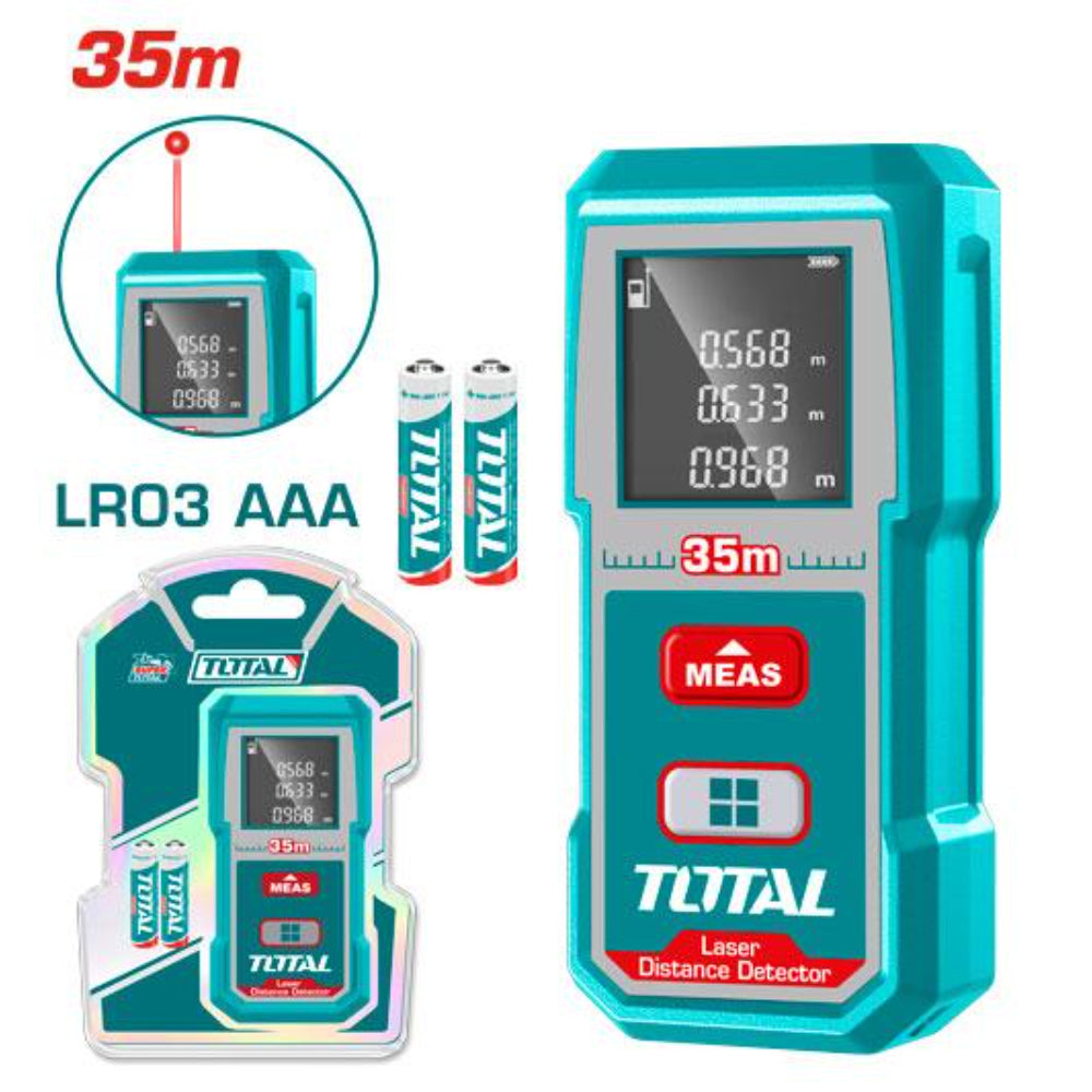 Ролетка лазерна TOTAL, 35 м