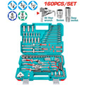 Комплект инструменти TOTAL INDUSTRIAL, 1/2", 1/4", 3/8", 160 части