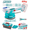 Акумулаторна вибрираща вендуза за плочки TOTAL INDUSTRIAL, 20 V, 1 x 2 Ah