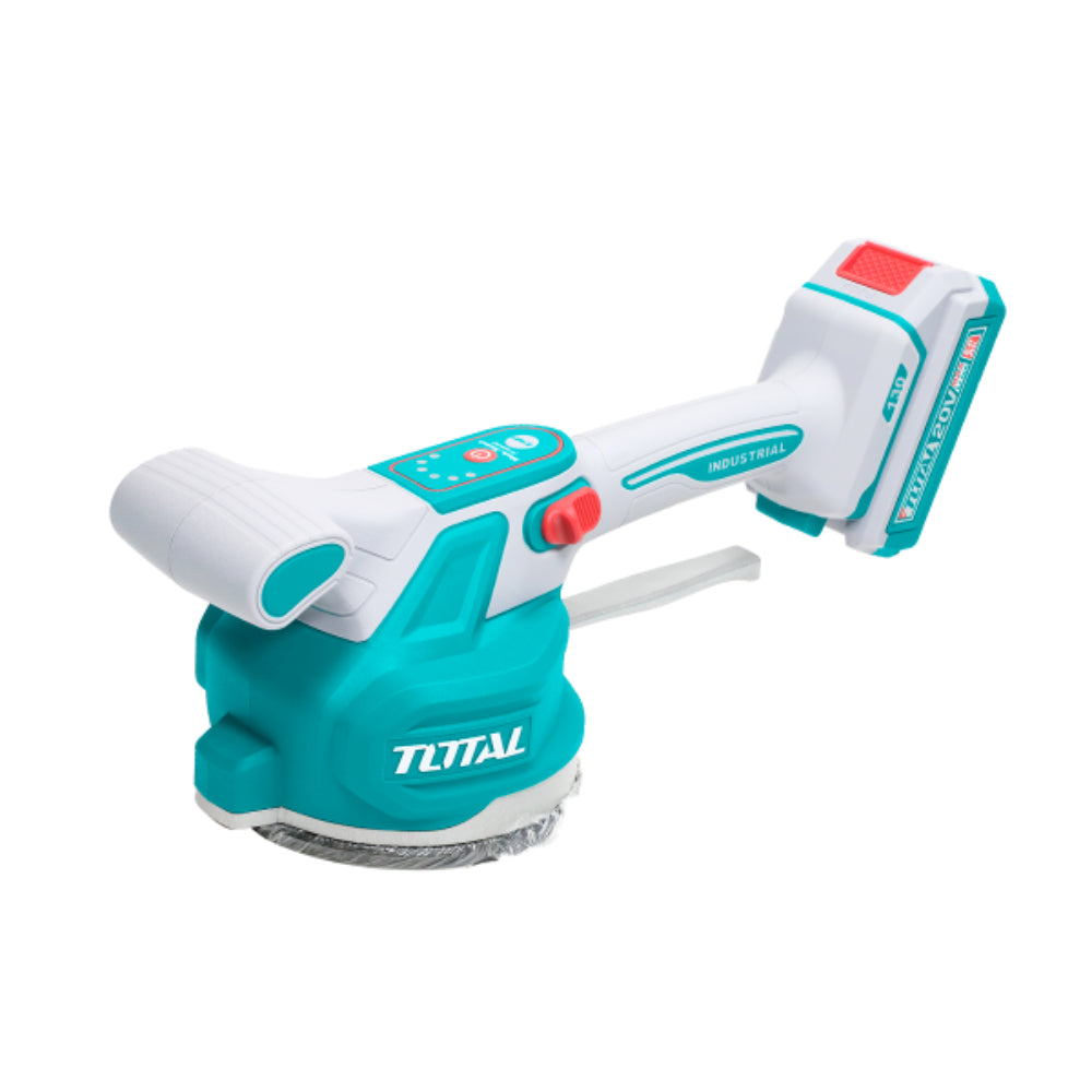 Акумулаторна вибрираща вендуза за плочки TOTAL INDUSTRIAL, 20 V, 1 x 2 Ah