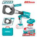 Акумулаторна хидравлична ножица за рязане на кабели TOTAL INDUSTRIAL, 20 V, 2 x 5 Ah