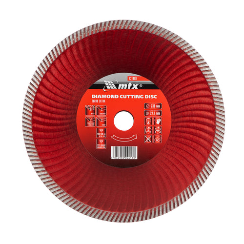 Диск диамантен за сухо рязане Turbo Extra, 230 х 22,2 мм MTX